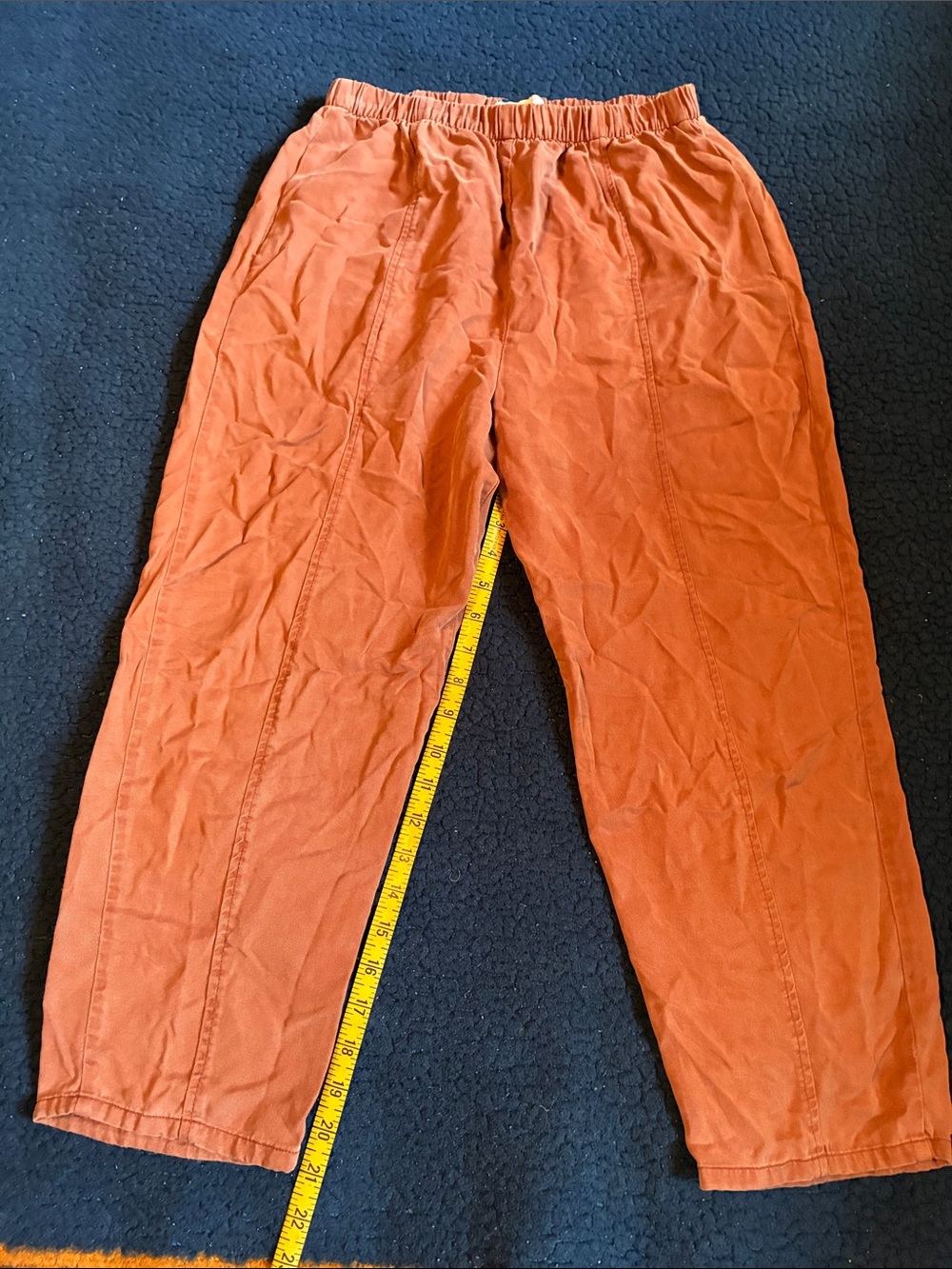 HackWith design house Elastic Waist Pants - Terracotta
